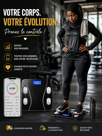 La balance qui révèle ton corps sur ton téléphone