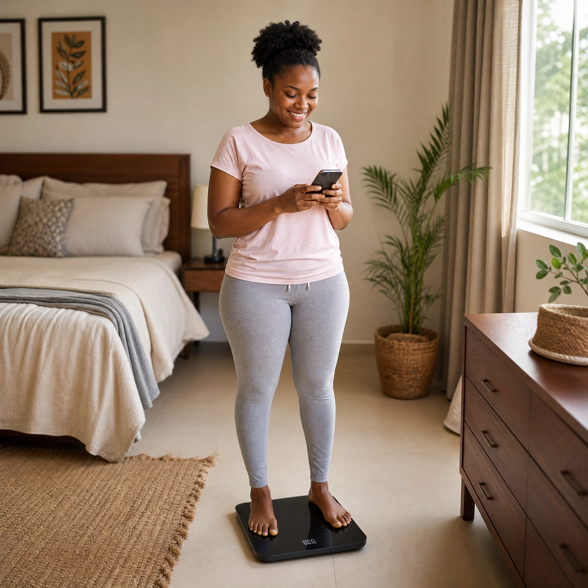 La balance qui révèle ton corps sur ton téléphone